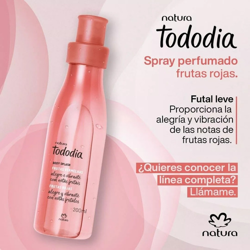 Kit Tododia: Body Splash Y Jabon Liquido Frutos Rojos Natura