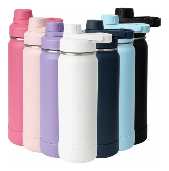 Garrafinha Térmica 800ml De Água Academia Escola E Trabalho