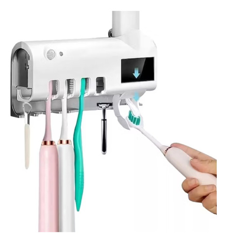 Dispensador De Pasta Dental Con Esterilizador Uv Usb Crema