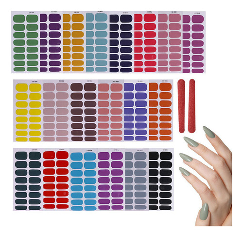 / Pegatinas De Gel Semicurado Para Esmaltes De Uñas