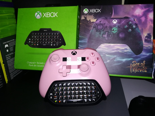 Teclado Microsoft Xbox One Series X Chatpad Negro Control (Reacondicionado)