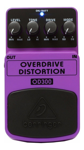 Behringer Od-300 Pedal Overdrive/distortion Full Color Lila