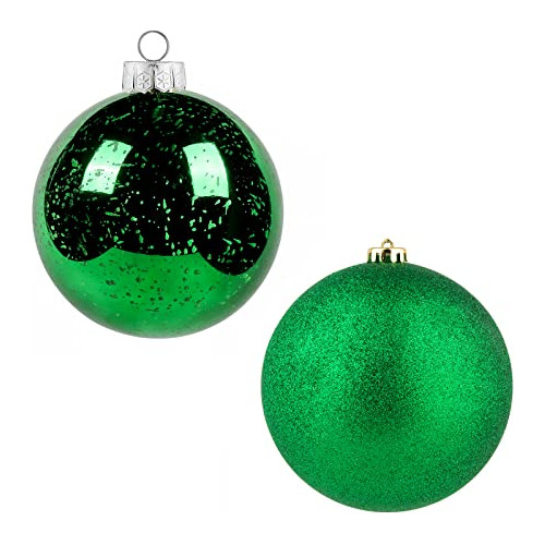 Bolas De Navidad Verdes Gigantes De Plástico Irrompibl...