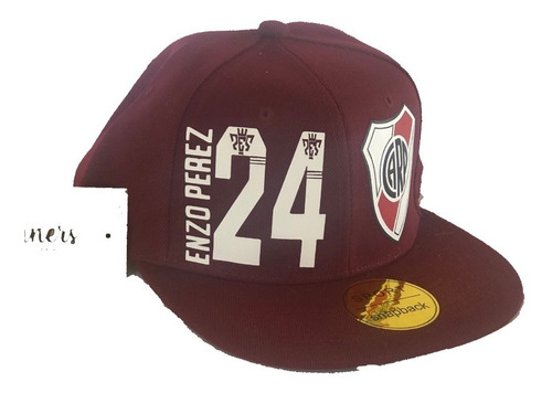 Gorra Plana Snapback Perez Enzo #24  River Plate