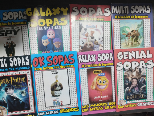 Crucigramas, Autodefinidos, Sopas De Letras Y Sudokus X20