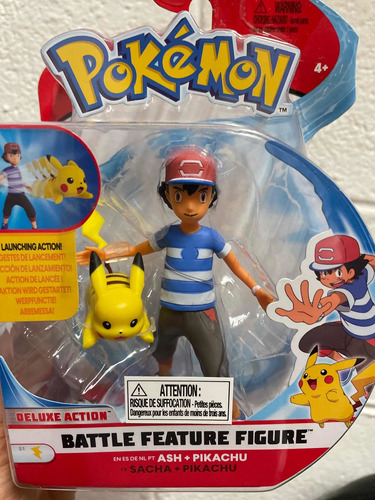 Figura Pokemon Pikachu Ash 100% Nuevo !!!!!!