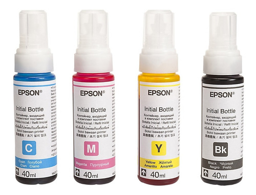 Tinta Pack Epson Original 664 40ml L120 L210 L355 L555 Sgi