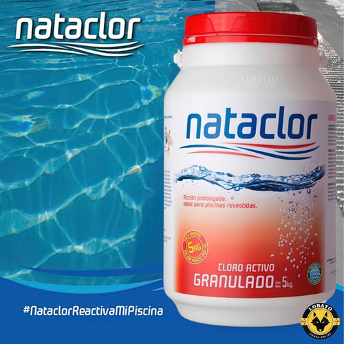 Cloro Granulado Nataclor Piscina Venecita Revestida X 5 Kg