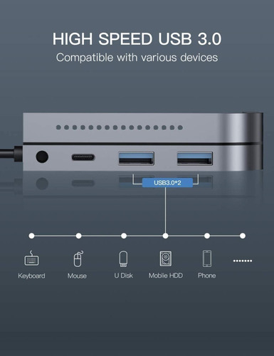 Hub Baseus Adaptador Usb C Para Galaxy Tab S8 Ultra X900
