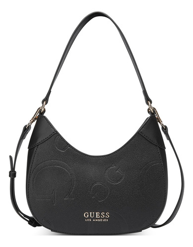 Bolsa Guess Factory Sg903069 Acabado de los herrajes Níquel Color Negro Correa de hombro Negro Diseño de la tela Liso