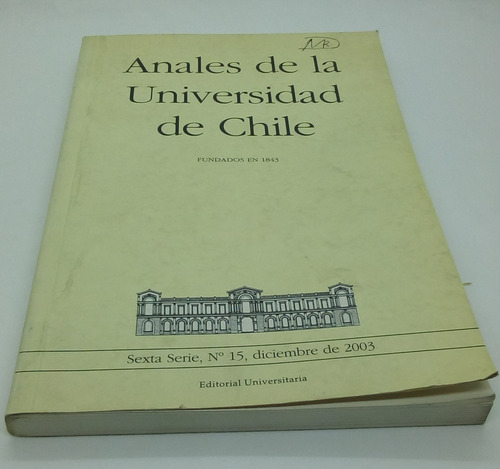Anales De La Universidad De Chile, Del Año 2003.