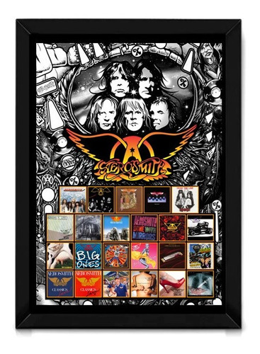 Quadro Banda Aerosmith Musica Rocks Steven Tyler Toys Get Lp