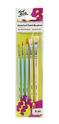 Mont Marte - Discovery Assorted Paint Brushes 5pc