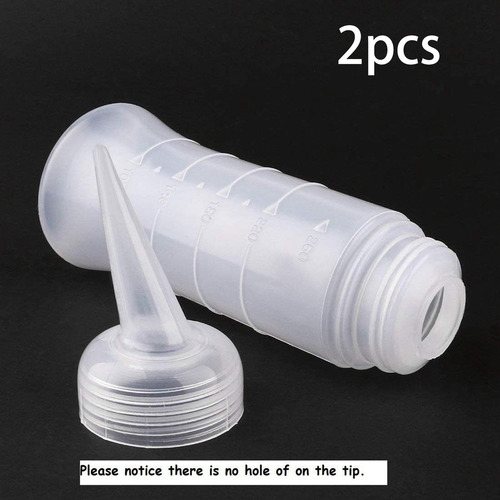 2x Aplicadores Botella Tinte Para El Cabello Aplicadores