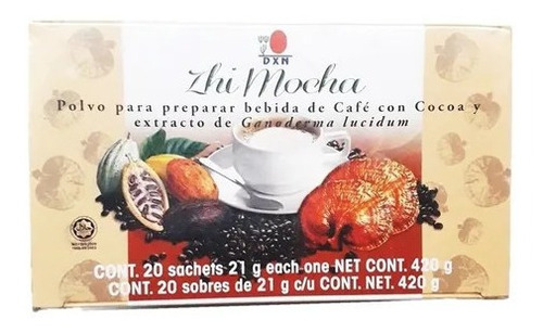 Café Dxn, Orgánico, Soluble, Zhi Mocha