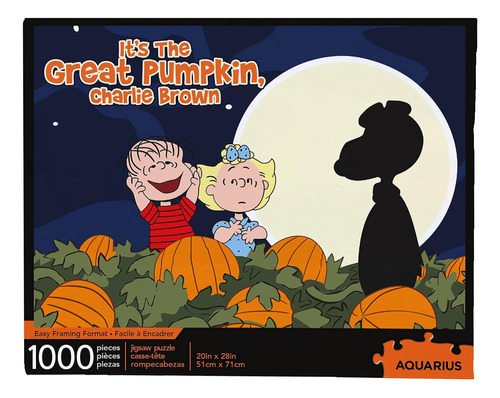 Rompecabezas Aquarius Peanuts Great Pumpkin (1000 Piezas), C