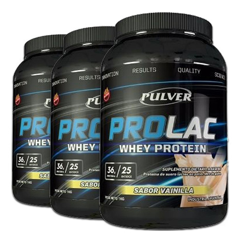 Proteina Prolac 3 Kilos Pulver Crecimiento Musculos Marcados