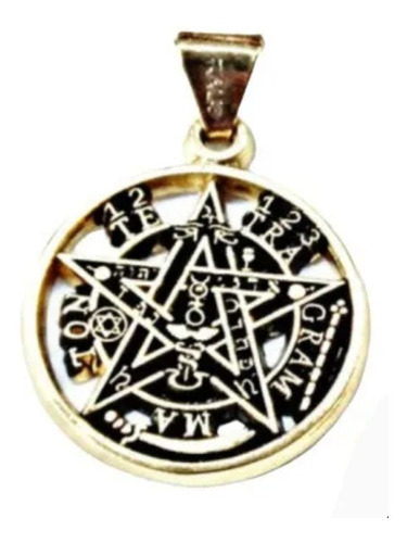Tetragramaton Talisman Alta Magia Medalla Chapa De Oro 18k