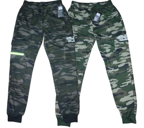  Pants Camuflaje Hombre Con Algodon Pantalones Sardo Set 2pz