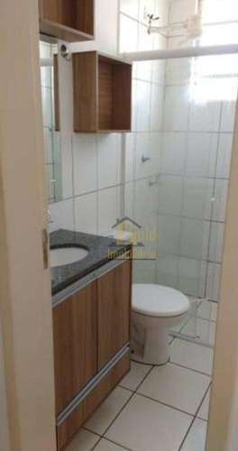 Apartamento Com 2 Dormitórios Para Alugar, 47 M² Por R$ 1.100,00/mês - Reserva Sul Condomínio Resort - Ribeirão Preto/sp - Ap2859