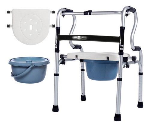 Andadera Aluminio Y Silla Con Baño 3en 1  Aijia Fst8204