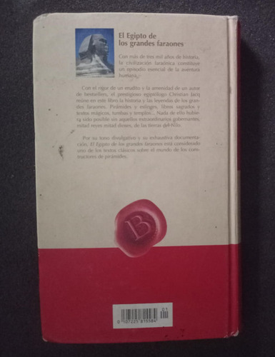 El Egipto De Los Grandes Faraones - Christian Jacq (Usado)