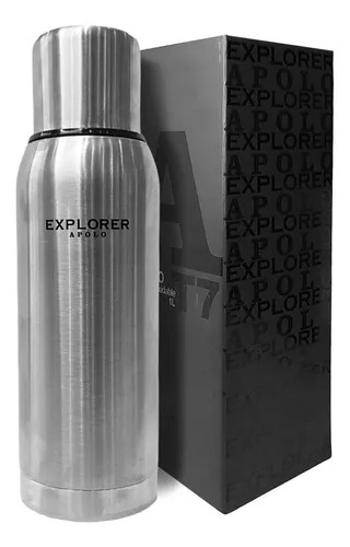 Termo Acero Inoxidable Explorer 1 Litro Plata Premium