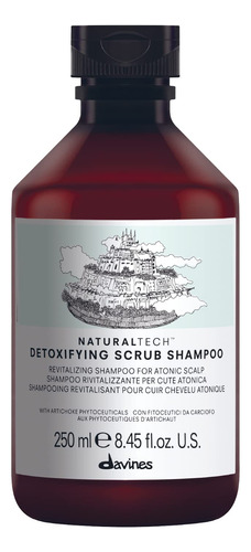 Davines Naturaltech Champu Exfoliante Desintoxicante, Limpia