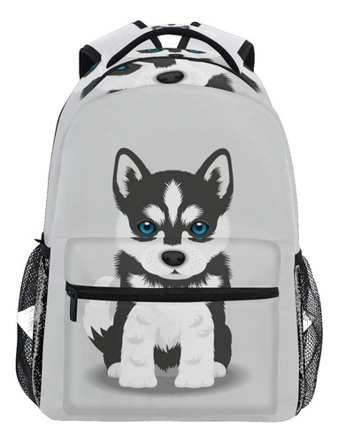 Wamika Siberian Husky Puppy Mochilas Para Niños, Mujeres, Ho