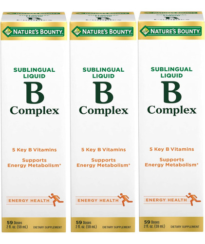 Vitamin B Complex Sublingual Antioxidante 59 Ml X 3 Und