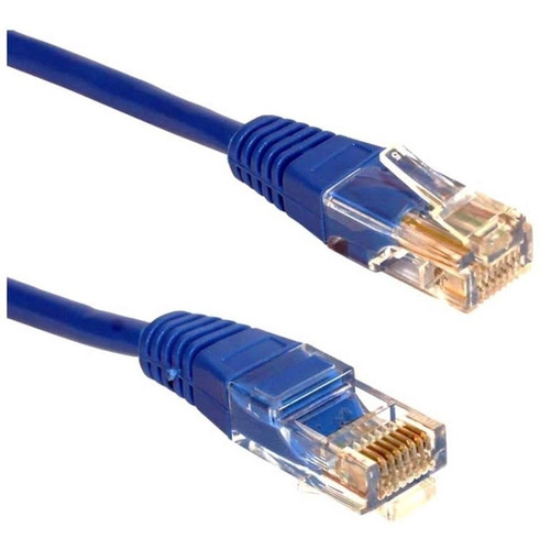 Cabo De Rede Azul Cat5e Utp Rj45 10 Metros Par Trançado