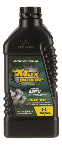 Kit Aceite Max Power Mineral 25w60 Bardahl 1l X 2uni