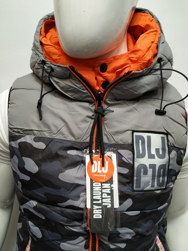 Chaleco D Hombre Dry Laundry Japan 2/vistas Negro Camuflaje