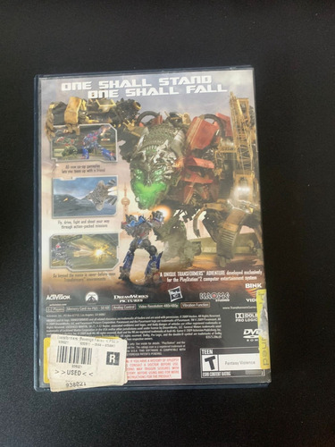 Transformers: Revenge Of The Fallen Ps2 (Usado)
