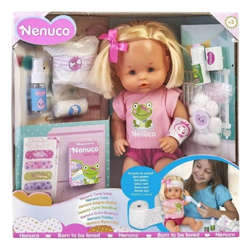 Muñeca Nenuco Set Bebote Cura Y Sana Bebe Cuidado Original