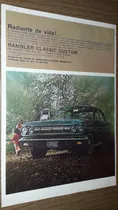 Comprar P447 Clipping Publicidad Automovil Rambler Classic Año 1966