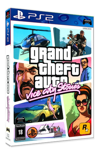 Gta: Vice City Stories P/ Ps2 Slim Bloqueado Leia Desc.