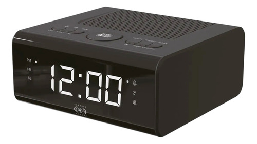 Reloj Despertador Digital Radio Fm Con Pantalla Led Negro