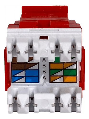 Furukawa Rojo Cat6 Utp Multilan Punch Keystone Hembra Rj45 3