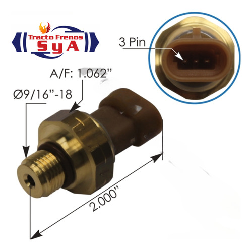Sensor De Presión Del Colector Cummins 4921493/3330141