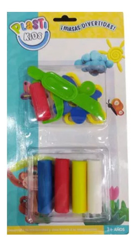 Set Masas X2 Molde Infantil Accesorio Blister Juego Juguetes