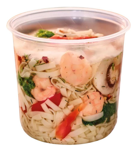 Set 10 Envase Sopa 24oz 710ml Envase Desechable Alimento