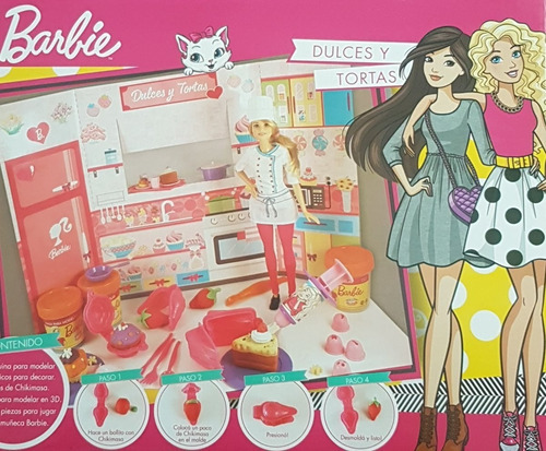 Masas Barbie - Dulces Y Tortas - Chikimasa Art.601 Color Rosa