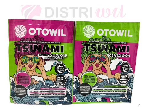Imagen 8 de 9 de Acondicionador Tsunami C/ Jalea Real + Brillo Caja X48uni