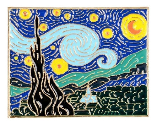 Broche Insignia Serie De Pintura Al Óleo De Van Gogh