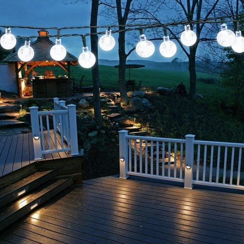 F Cadena De Luces Solares, 12m 100 Led A