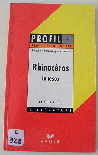 Profil De Rhinoceros  Par E.frois