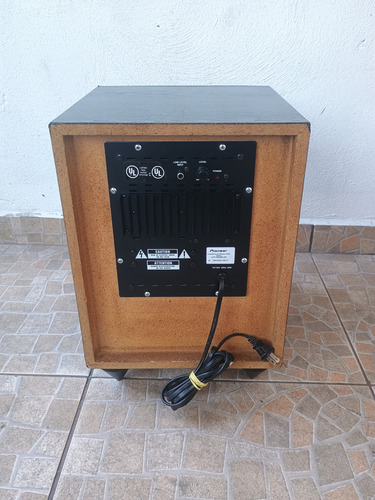 Sub Woofer Pioneer Ativo Model Htp-105/205sw Original Preto (Usado)