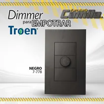 Comprar Dimmer P Empotrar Troen \u002Fnegro 7-778(10068) Regulador De Luz