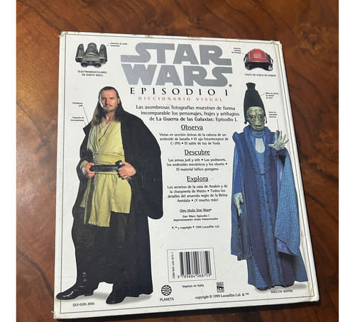 Libro Star Wars Episodio 1 Diccionario Visual Lucas Books (Usado)